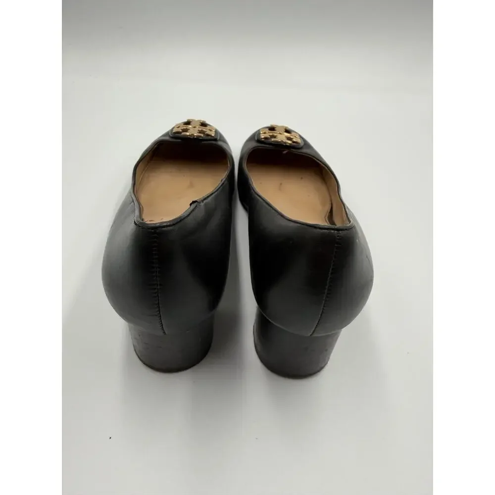 Tory Burch Janey black leather pumps size 8